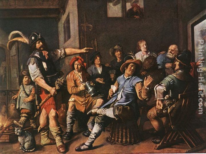 The Denying of Peter painting - Jan Miense Molenaer The Denying of Peter art painting